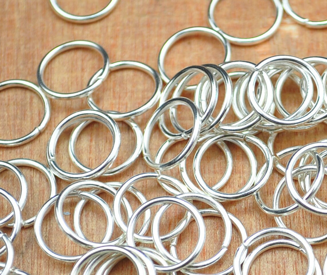 200 Silver Jump Rings/10mm Silver Plated Open Jumpring/chain Etsy