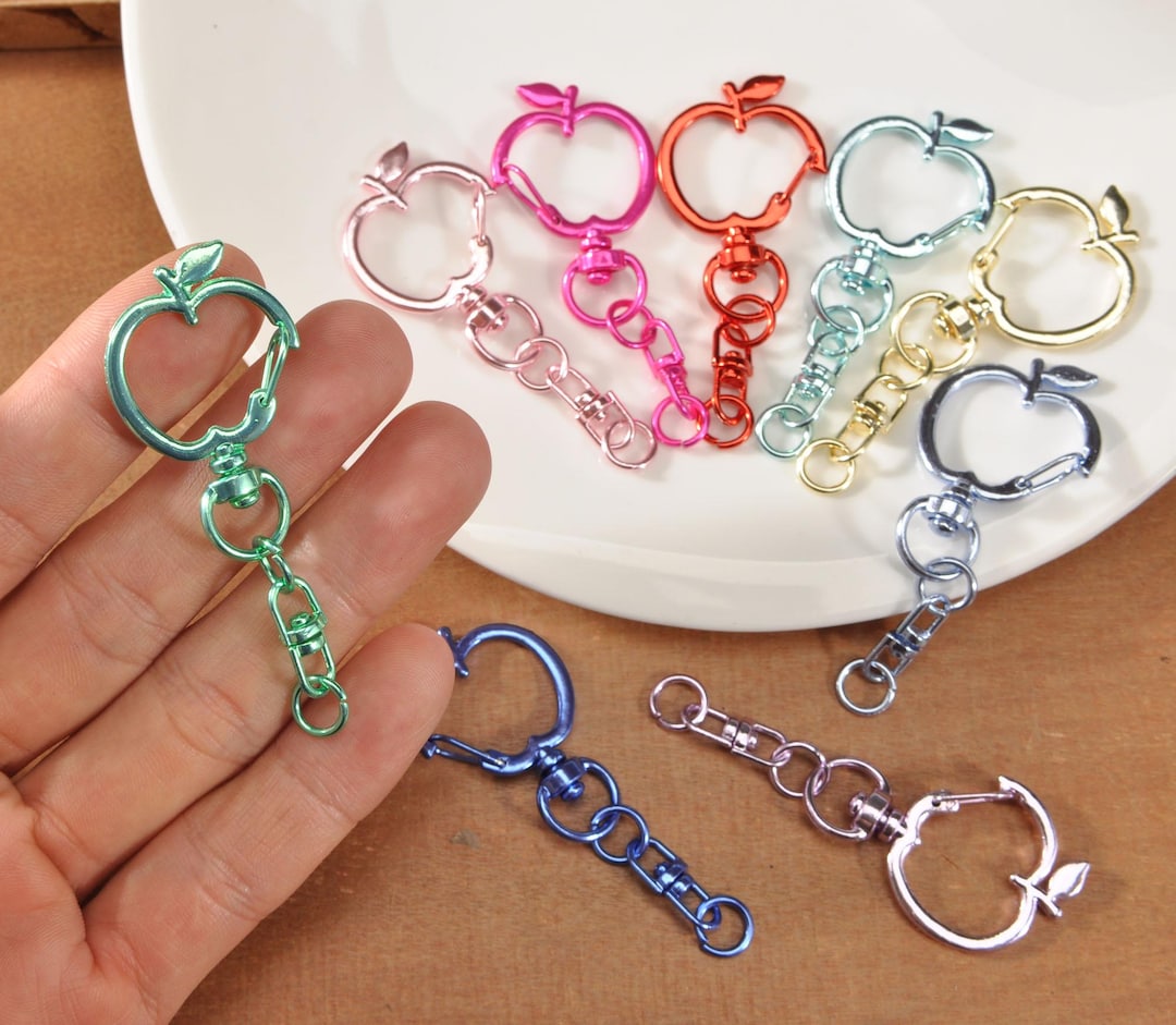 Colorful Apple Shaped Lobster Clasp,snap Hook Trigger Clips