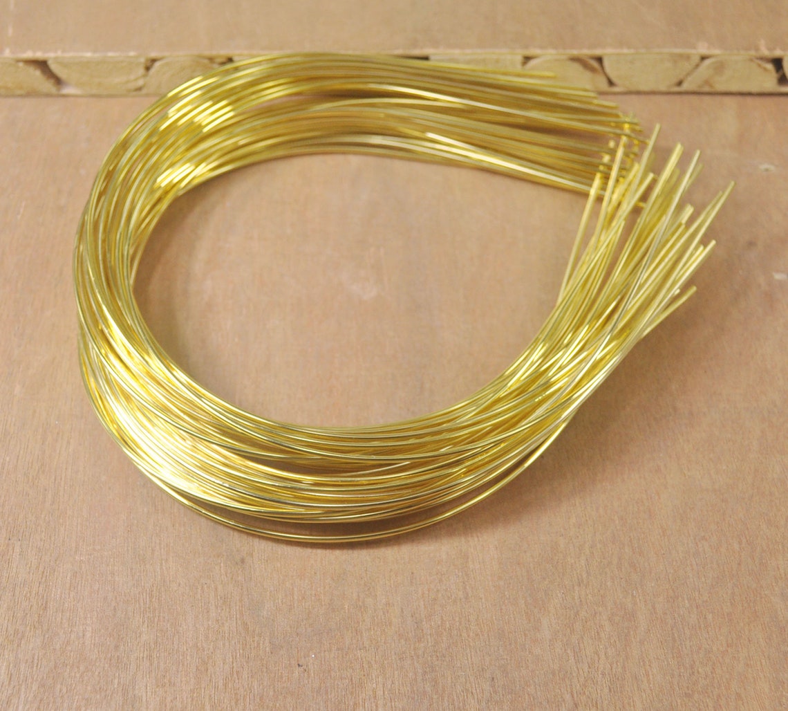 Gold Headbands20 Gold Plated Metal Headband1.2mm Round Metal Etsy