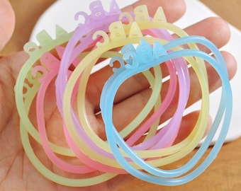 ABC Rubber Elastic,20/50Pcs Mixed Colors hair elastic ponytail holder,Elastic bands for DIY tied,fluorescence elastic 3mm