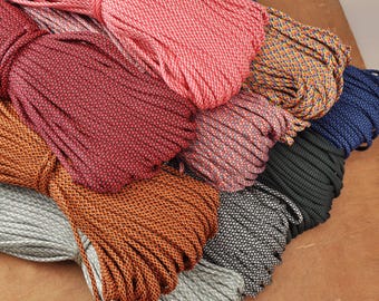 5 meters/10 meters 4mm Colorful Paracord,rope cords,Cinch Bag,Soft Cording,Para cord bracelet,DIY Craft Cord--10 colors for your choose