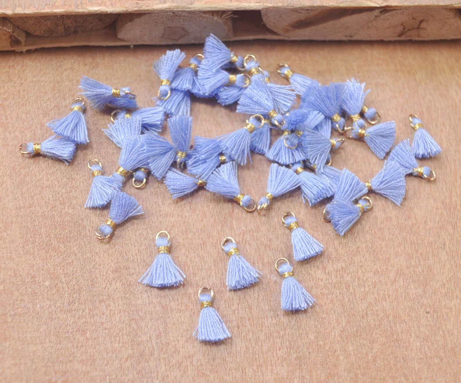 Baby Blue20pcs 10mm Mini Cotton Tasselteeny Tiny Tassel With Etsy