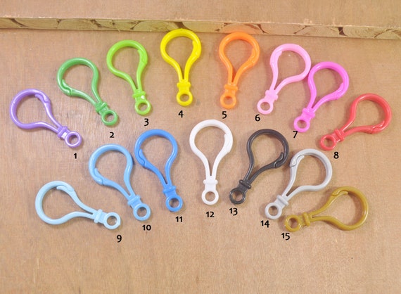 50pcs Plastic Lobster Clasps/glasses Chain Clasp/plastic Keychain/key Ring  Holders Clips/toy Hanger Hook Backpack DIY Sewing Craft 