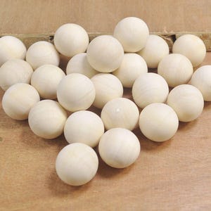 20mm Natural Wooden bead,50Pcs unfinished Round Ball Wood bead,Wooden ball - NO hole.