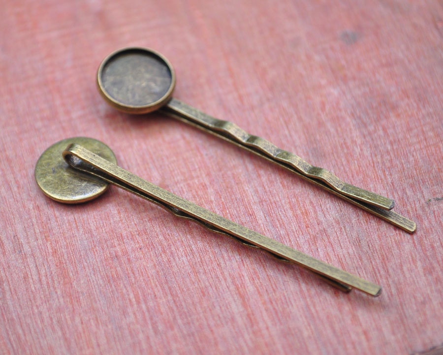 InSowni 30 Stück Haarspangen Set – Bronze Metall, Retro-Design Mit Blatt, Blume, Schmetterling