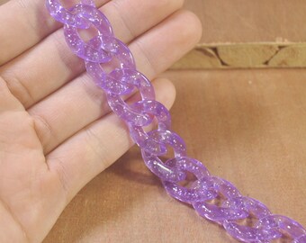 Party Accessory Purple Chain Link Necklace Party Accessory Purple Chain Link Necklace