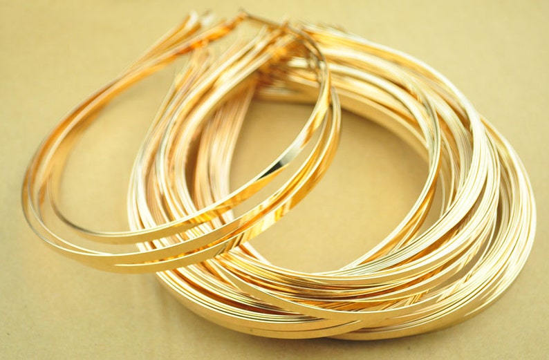 Gold Headbands20pcs 5mm Gold Plated Metal Headbands With - Etsy
