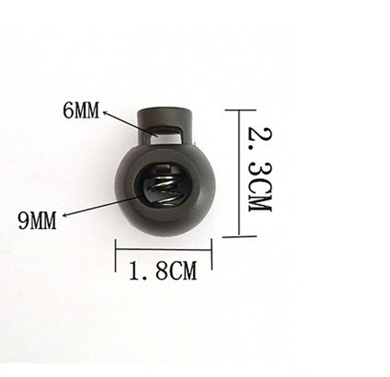 Drawstring Lock Plastic 10-100pc Plastic Single Hole Round Cordlock,toggles Stopper,18mm ...