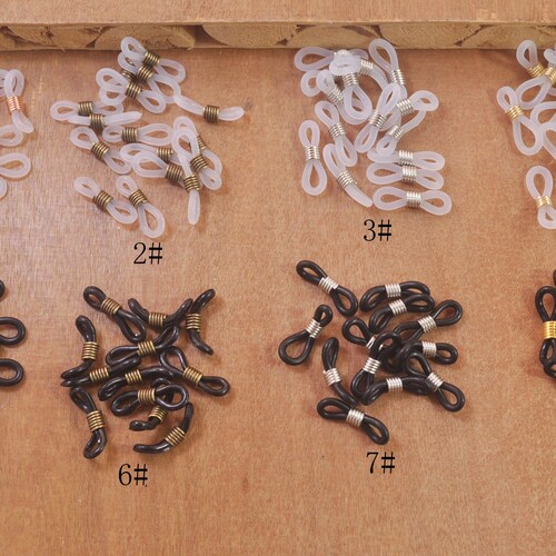 20pcs Eye Glasses Spectacle Chain Strap Holder Rubber Loop Etsy