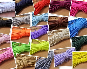 5/10/50 Yds Assorted Farbe Gummikordel, 5 mm Breite elastischer flacher elastischer Faden, Näh Stretch Schnur, Stretch Schnur, Poly Gummi elastischen Seil.