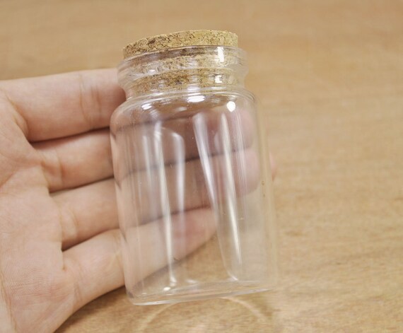 Small Glass Jars 5-100pcs Clear Glass Empty Vials With Corks - 0.5 - Foto 3