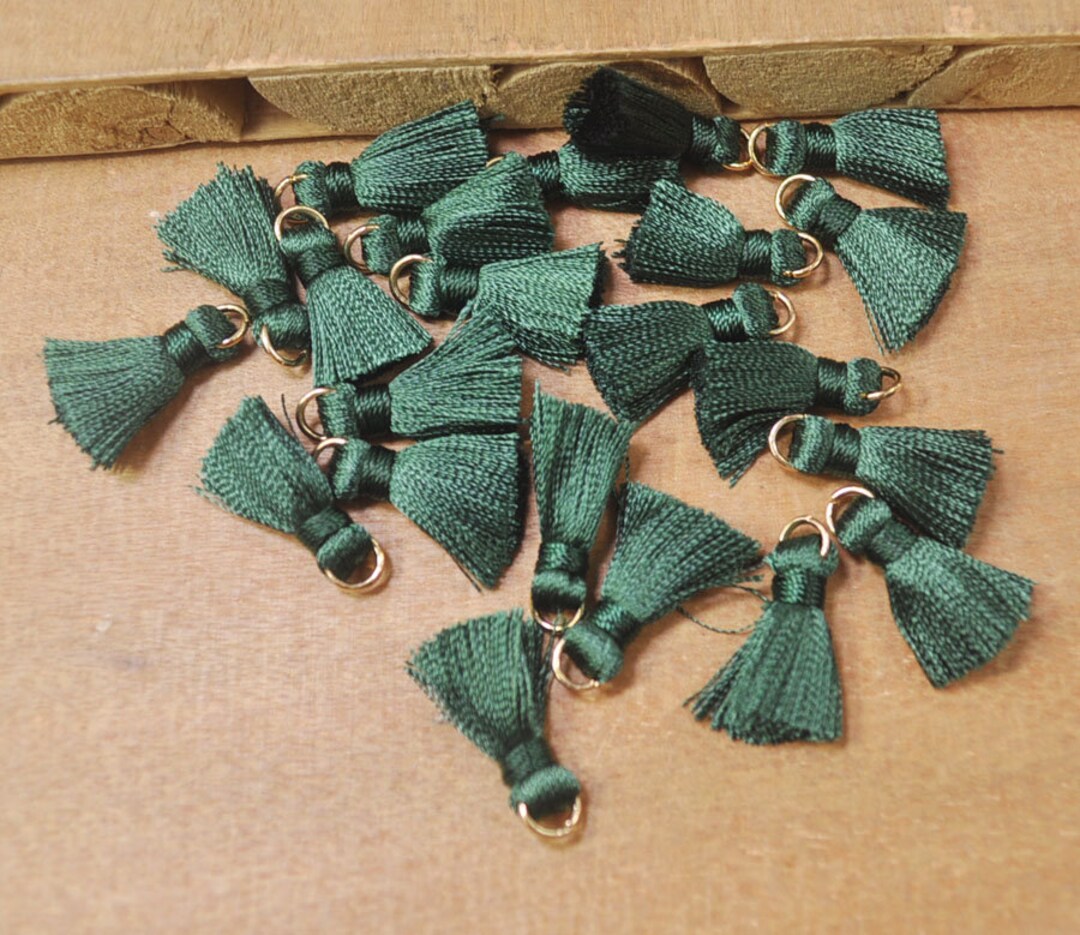 10 Silk Tassels 1.37 - DIY Craft Supplies Necklace Bracelet