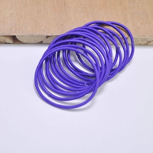 DIY Haargummis,50 stücke oder 100 stücke Elastische Schnur, Lila haar elastische schnur,Haargummis,pferdeschwanz halter elastisch,zopf halter 2 mm
