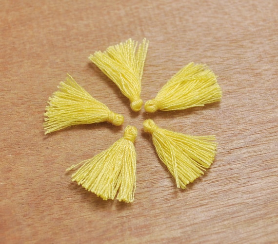 Yellow Mini Tassels