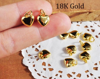 Orecchini con ciondolo a cuore - Oro/Argento - & Other IT