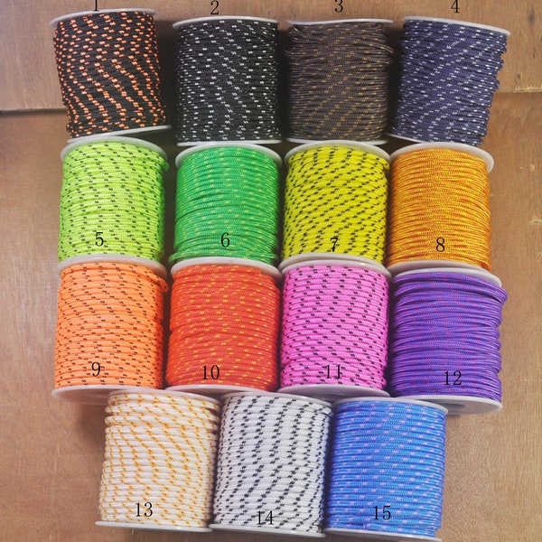 10 Yards Braided Cord,3mm Colorful Nylon rope,Necklace and Bracelet Cord,Face Mask Necklace,Eye glasses cord,DIY