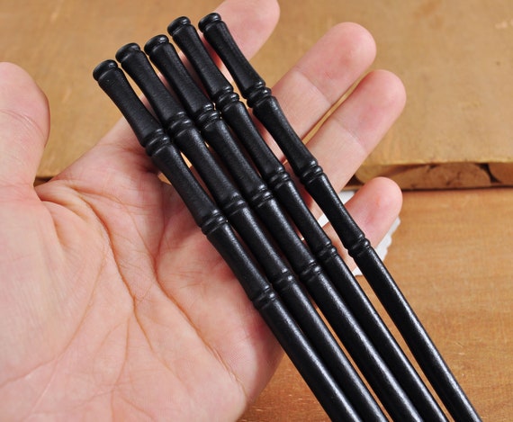 2-10pcs of Black Hair Stick,Simple Hair Stick for Long Hair,Hair Fork,Hair Accessories,Bamboo Hair Sticks,Wooden Stick Crafts and Supplies