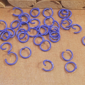 Jump rings,200Pcs Bulk 10mm Blue Metal Jump Rings, Findings, Open Rings, Jewelry Supply