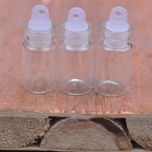 Tiny Glass Vials Etsy