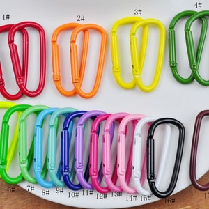 10/20/50 Carabiner Snap hook,Colorful Aluminum Carabiner,D ring push gate clip,Carabiner Clip,Carabiner keychain,carabiner hook clasp spring