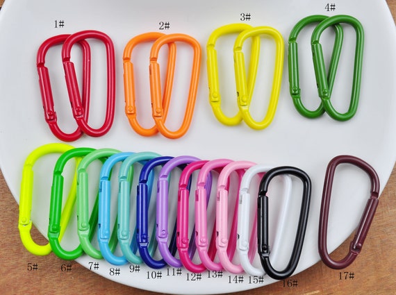 10/20/50 Carabiner Snap hook,Colorful Aluminum Carabiner,D ring push gate clip,Carabiner Clip,Carabiner keychain,carabiner hook clasp spring