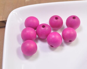 Wholesale 100pcs Roseo Wood Beads,20mm round wooden bead,Painted wood bead,necklace bead,bracelet bead,wood craft -- FF34