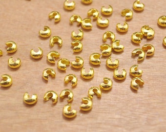 10 Piezas De Cubierta De Engarce Rellena De Oro De 4 Mm - España