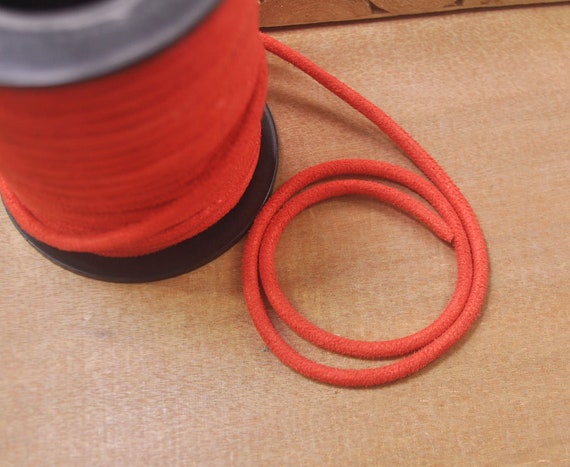 Cordon Rond Simili-cuir Orange - Diamètre 3mm, Longueur 10m, Marque Uxcell, Neuf Pour Création De Bijoux