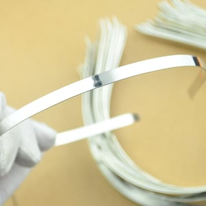 Silver Headbands,100pc 6mm silver plated Metal Headbands,Thin, with bent ends for best comfort,Wholesale,plain and simple.