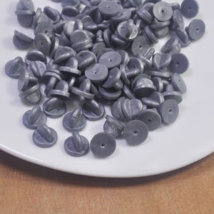 Rubberback,20Pcs Gray Rubber Clutches Backings Backs Clasp for Enamel Lapel Pin,pin lock,pin back, pin upgrade