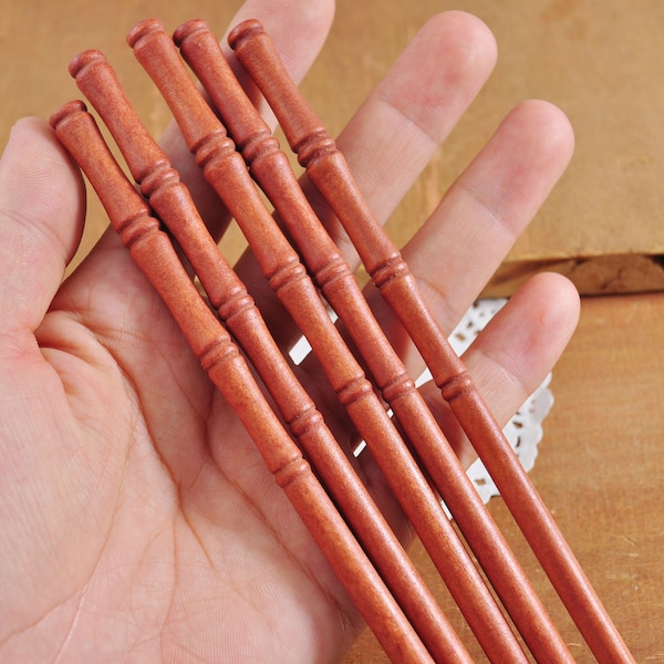 2-10pcs of Brown Hair Stick,Simple Hair Stick for Long Hair,Hair Fork,Hair Accessories,Bamboo Hair Sticks,Wooden Stick Crafts and Supplies