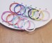 20pcs Mixed color binding rings, binder rings, snap rings, bindery rings, card rings, album rings,  journals,loose leaf, scrapbooks 