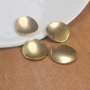 10Pcs/20Pcs/50Pcs/100Pcs Raw Brass Rounded stamping blanks ,Hammered Round Blank,Stamping Tags Findings,18mm