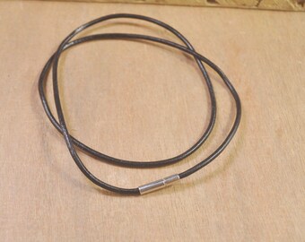 Black Leather Necklace,leather band,Add a Necklace,Unisex Fashion Leather Cord Necklace,Leather Jewellery,Jewellery & Gifts,Choose Length