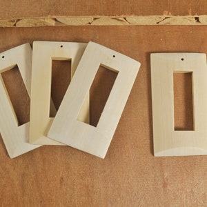 20Pcs Unfinished Wooden Rectangle Earrings, Rectangle Shape for Earrings,Wood Beads Pendant,DIY Wood Rectangle Pendant,wood supplies-73x40mm