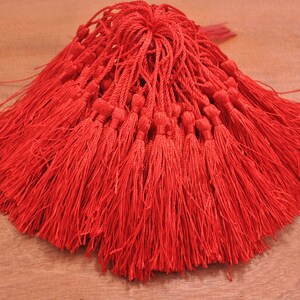 Wholesale Red tassels,silky Mini Tassels,Silk Tassel,Satin Tassel,tassel charms,Tassel supply(about 3.0 inch plus 2 inch cord)