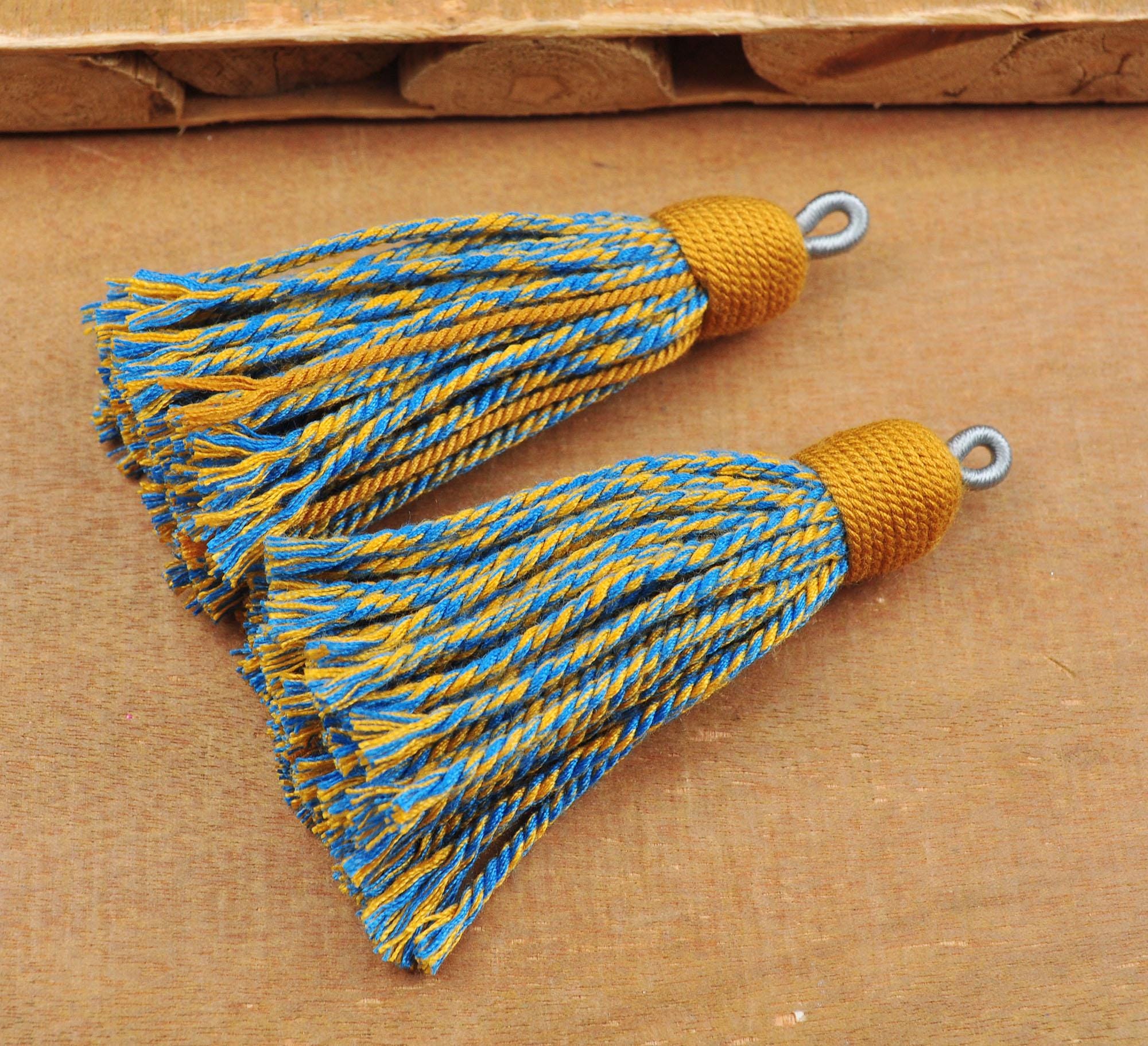 1-100pcs 14colors Tassels，2.75“ Tassel Cotton Boho Tassel,rope Tassels ...