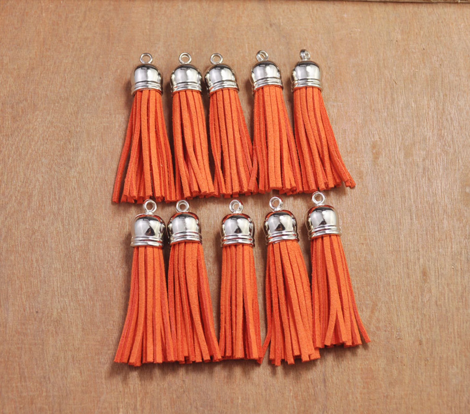 20pcs 2.2 Orange Tassels Craftsuede Tassel Etsy