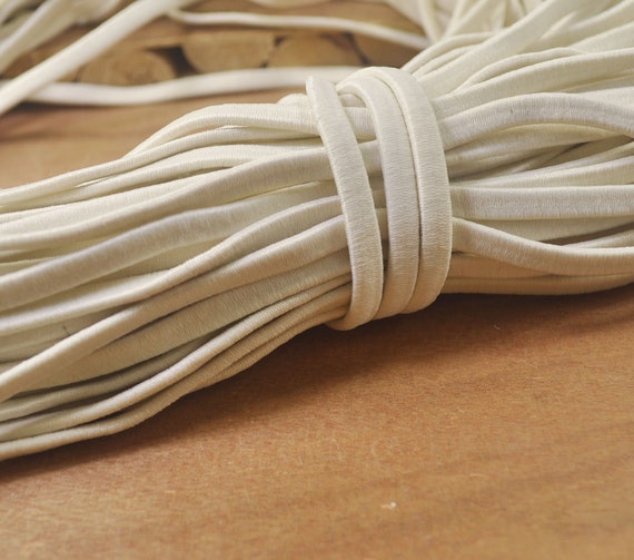 5 Yds/10 Yds Elastic Cord, 5mm Width Beige Elastic Flat Elastic Thread,sewing  Stretch String,stretch Cord,poly Rubber Elastic Rope. -  Canada