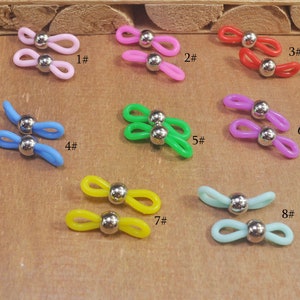 8 Colors eyeglass holder with Silver CCB Plastic beads,Rubber Glasses Chain Holder,Eye Glasses Spectacle Chain Strap Holder Rubber Loop Ends