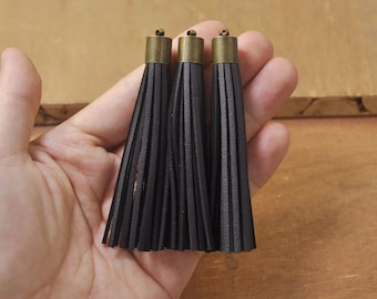 50 Pieces,Faux Suede TASSEL,Black Tassel,tassels for keychains,Suede TASSEL Tassles High Quality,Wholesale