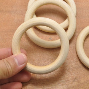 Wood Rings,50pcs 69mm Unfinished Wooden Rings Sale,wooden Ring ring for Ring necklace.natural wood rings pendant