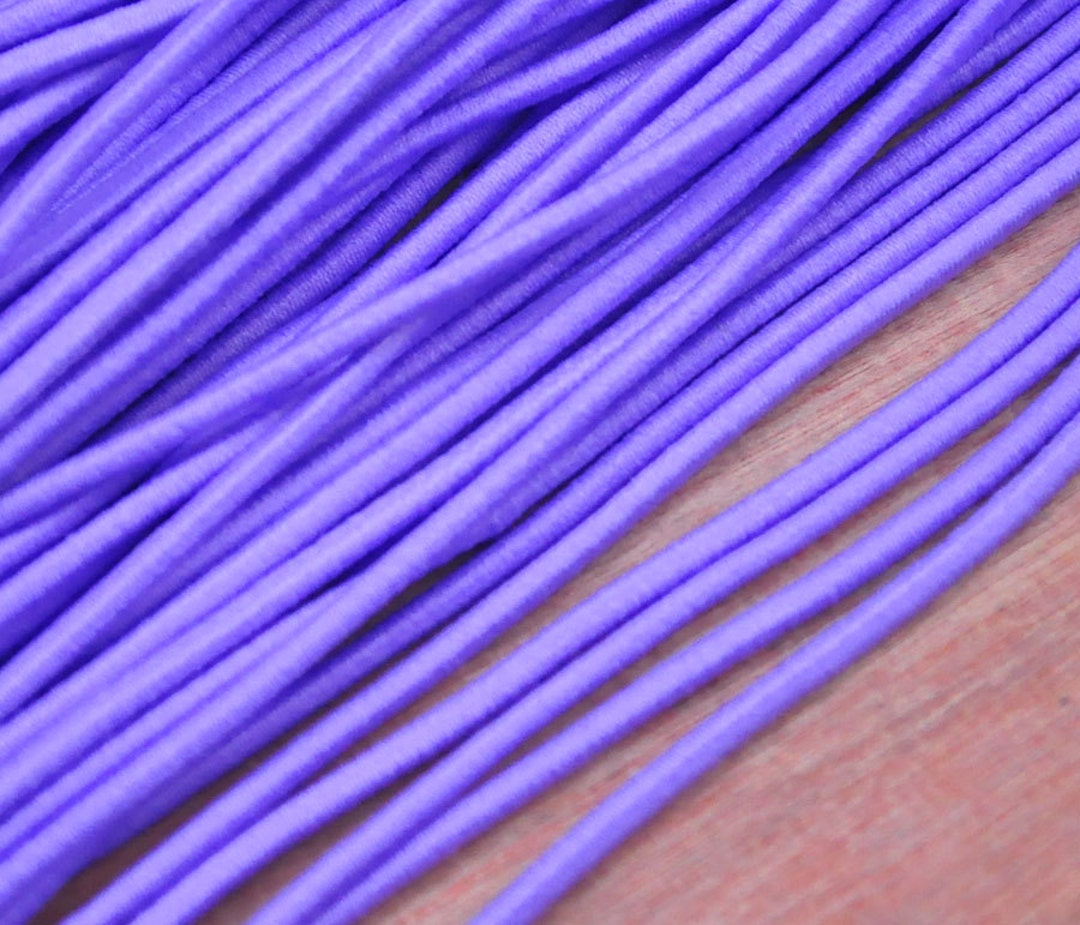 Lavander Rope 2.5mm Lavender Elastic Cord,stretchy Rope Strings for Craft Project and ...