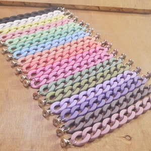 7.7” Colorful Shoe Chain，17 Colors,Shoe Chain Charms,DIY Shoe Decoration，Chain for Girls Adult Teens Women Charm Widgets Decoration