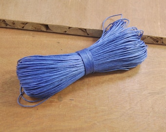 100 yards Blue Waxed Cotton Cord,1mm Macrame Cord,Nacklace and Bracelet Cord,Beading String Cord,diy cord -- FF213
