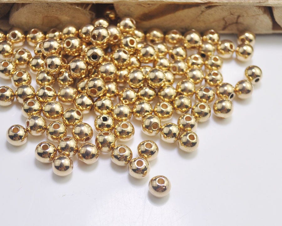 Tiny Golden Bead Caps, Caps for Jewelry Making, Flower Shaped 6mm Bead Caps,  End Caps for Beads, 50 Pieces FD-37 
