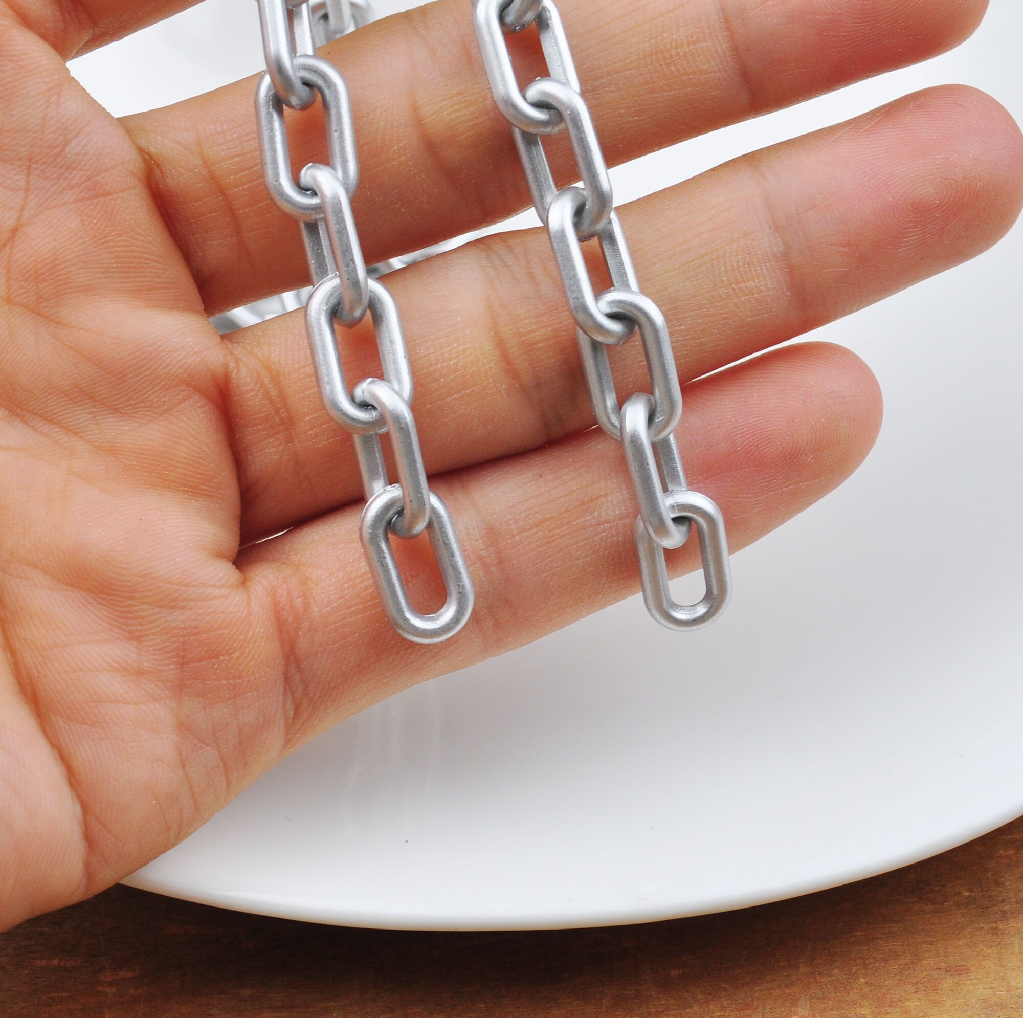 Transparent/silver/gold Plastic Chain,acrylic Chain,19.5