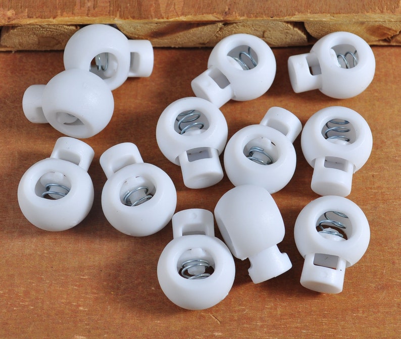 Drawstring Lock Plastic 10-100pc Plastic Single Hole Round Cordlock,toggles Stopper,18mm ...