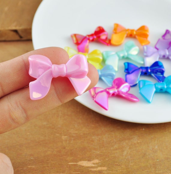 Large Bow Beads - Pick Your Color