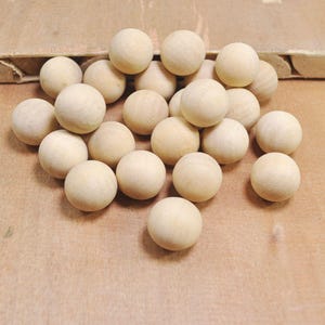 18mm Natural Wooden bead,50Pcs unfinished Round Ball Wood bead,Wooden ball - NO hole.